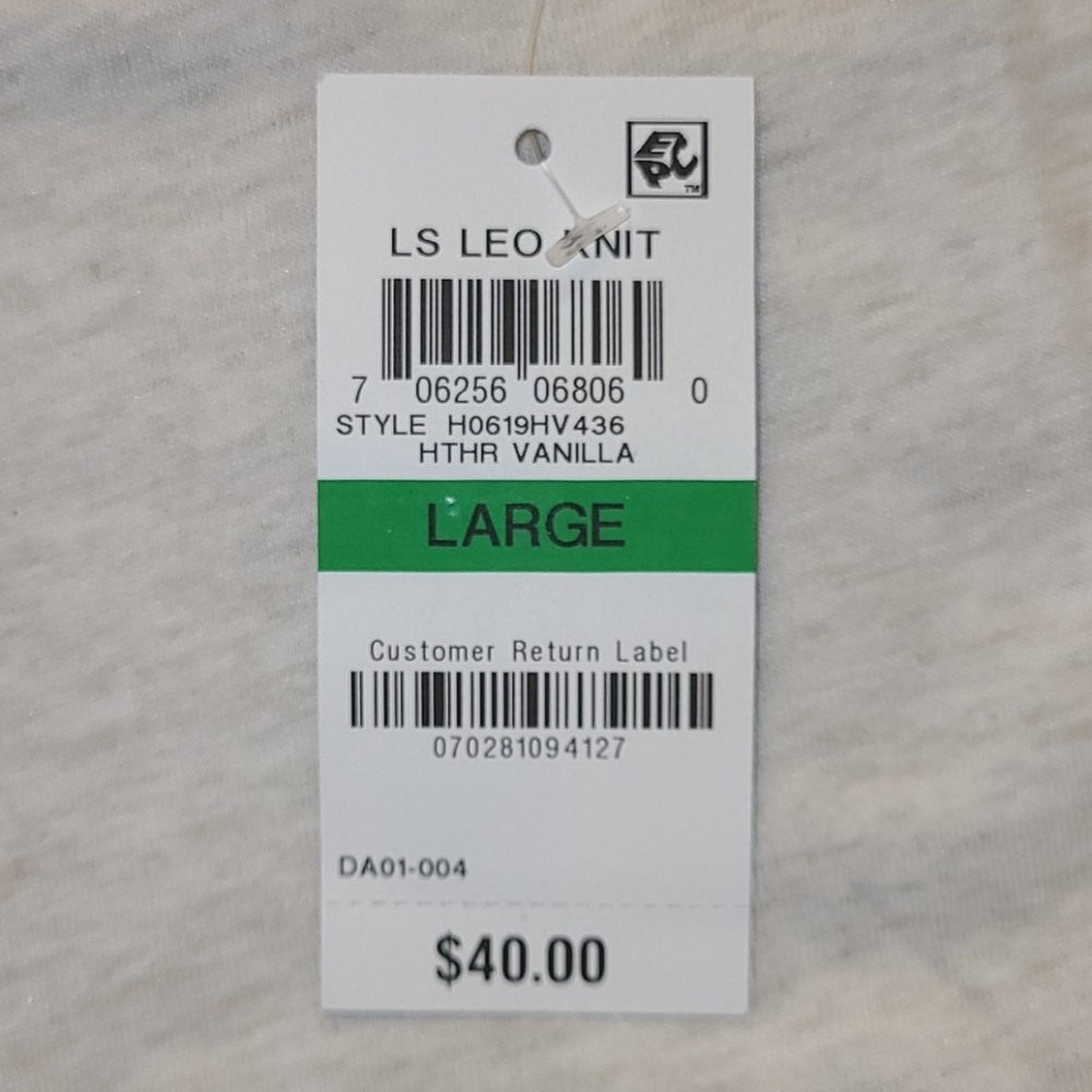 Alfani long-sleeve split crewneck ivory - Picture 16 of 16